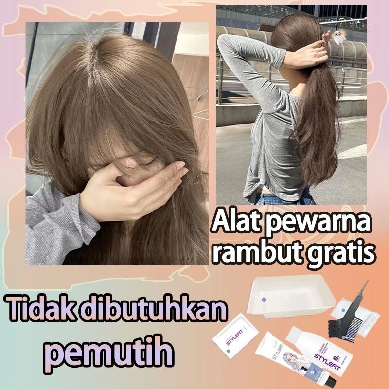 semir rambut tanpa bleching pewarna rambut grey