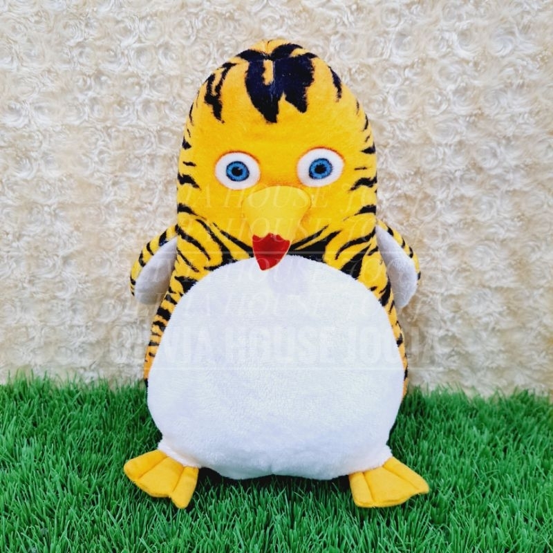Boneka Penguin Jungle Bunch Boneka Penguin Kuning Loreng Hitam Boneka Jungle Penguin Dada Putih
