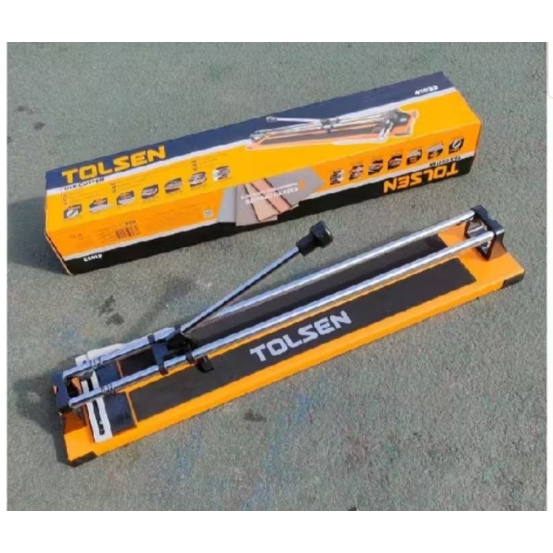 Tolsen Alat Potong Keramik Granit Manual Dorong 60cm Meja Potong Keramik Tile Cutter