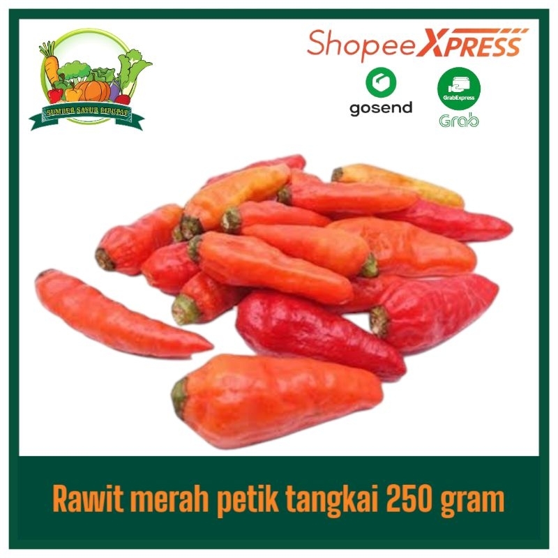 

Cabe cabai rawit merah petik tangkai 250 gram - KIRIM INSTAN
