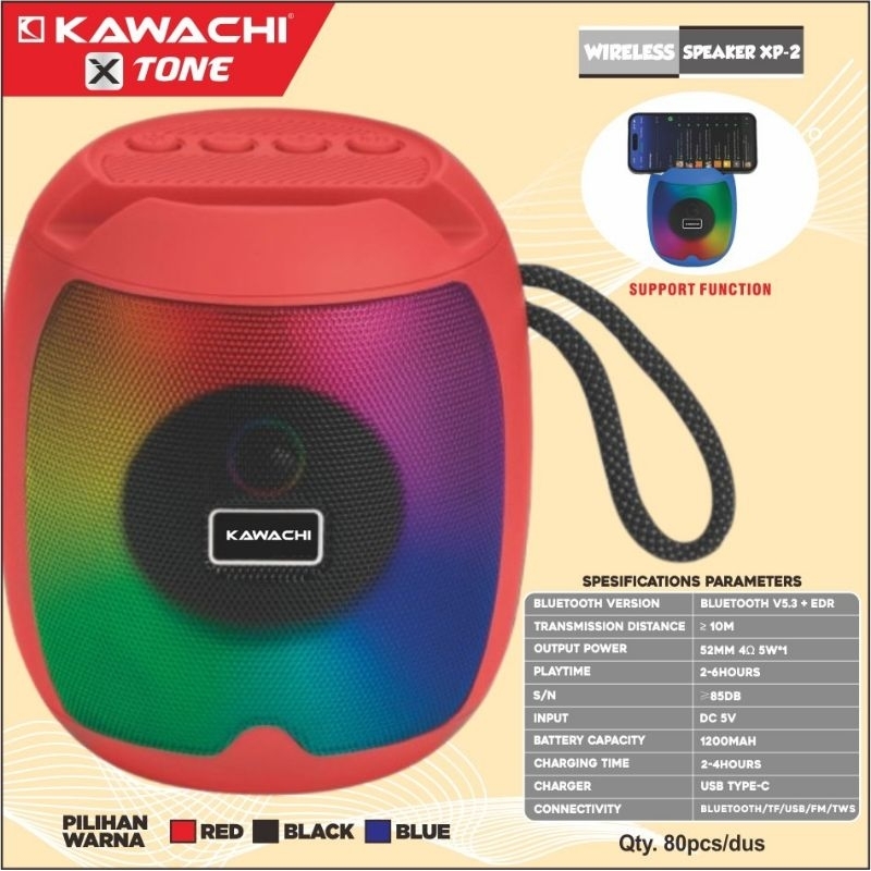 Speaker XP 2 Tone Kawachi Speaker Aktif portable Speaker bluetooth Speaker mini Speaker bass kuat su