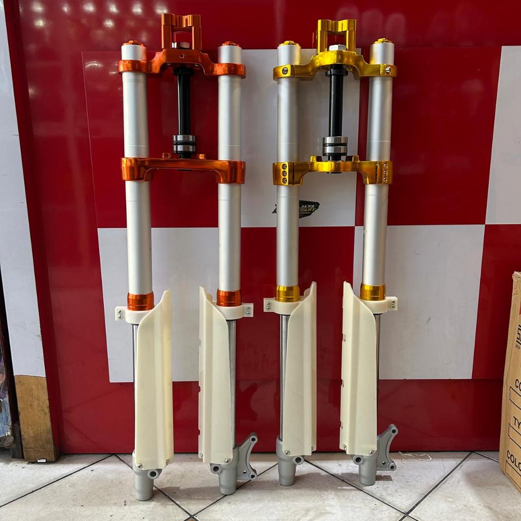 SHOCK UPSIDE DOWN KLX 150 SCARLET RACING USD PNP ROMBAK JUPITER Z OK