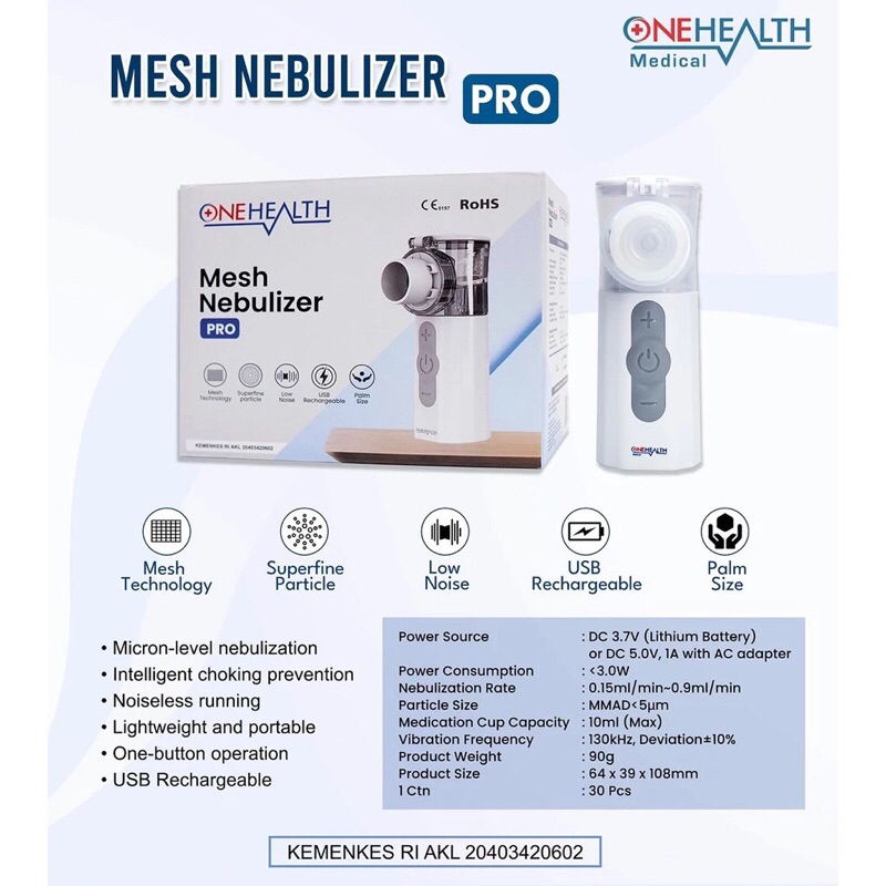Mesh Nebulizer / Nebulizer Portable Onehealth
