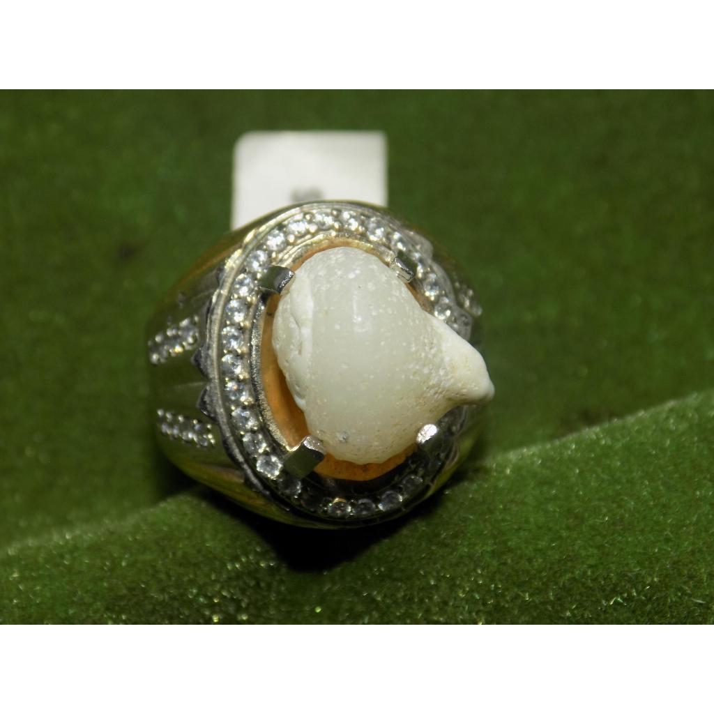 cincin fosil keong laut kul buntet kristal alami 2