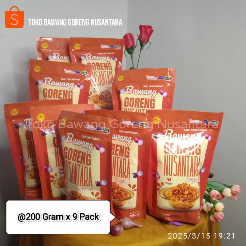 

Bawang Goreng Nusantara @200Gram Paket Hemat 9 Pack