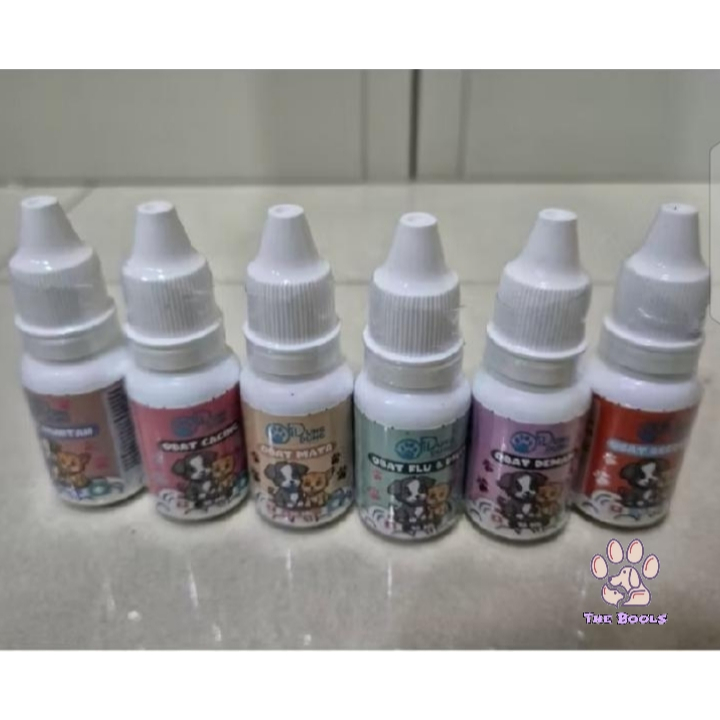 (The Bool's) DUNGDUNG OBAT KUCING MUNTAH / CACING / MATA / FLU& BATUK / DEMAM / RECOVERY 10ML - OBAT