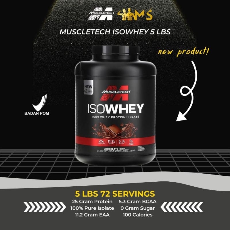 muscletech isowhey 5 lbs whey protein isolate