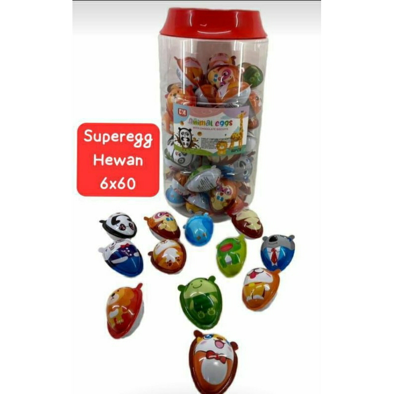 

Dsm Animal Egg Coklat Bentuk Telur isi 60 pcs pertoples