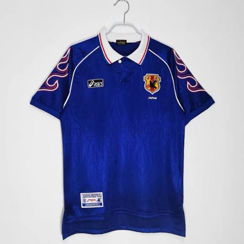 JERSEY BOLA JERSEY JEPANG RETRO JEPANG HOME RETRO 1998 VINTAGE GRADE ORI AAA JERSEY JEPANG API JERSE