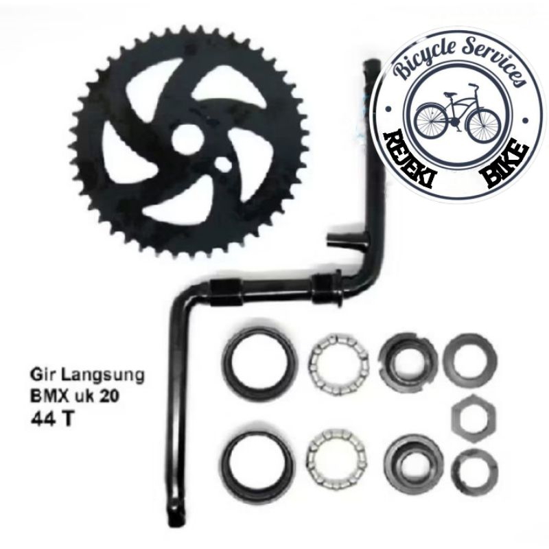 CRANK PIRINGAN SET LANGSUNGAN SEPEDA BMX