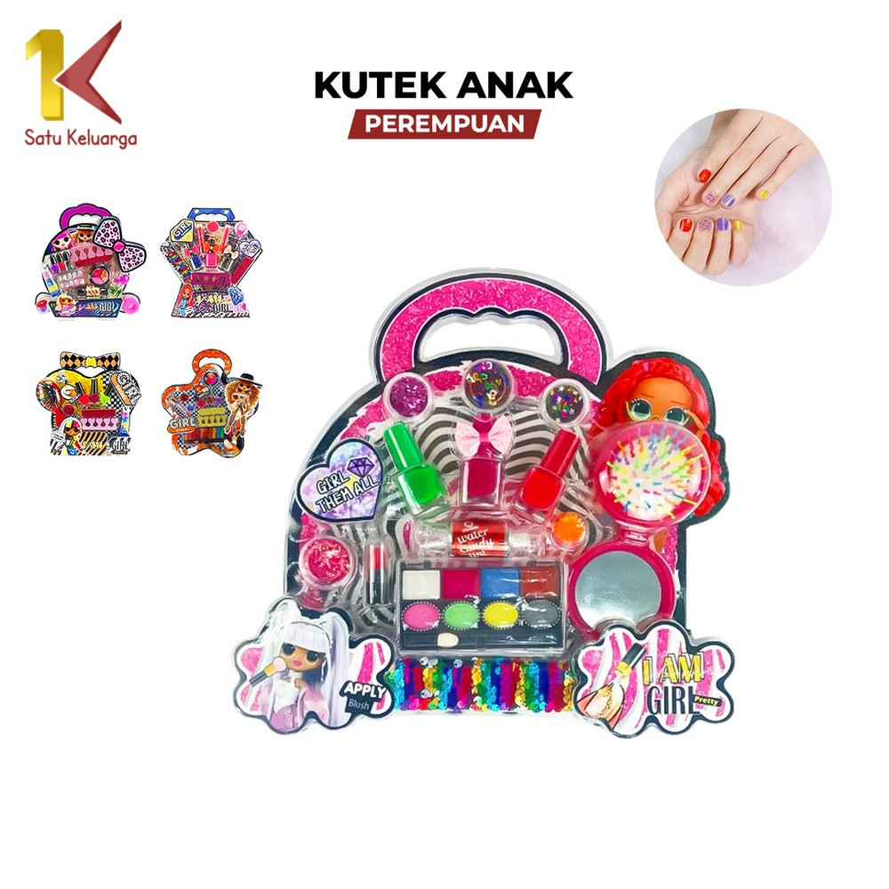 Satu Keluarga Kutek Set M98 Mainan Anak Cewek Cat Kuku Nail Polish Manicure Toy Mainan Anak Perempua
