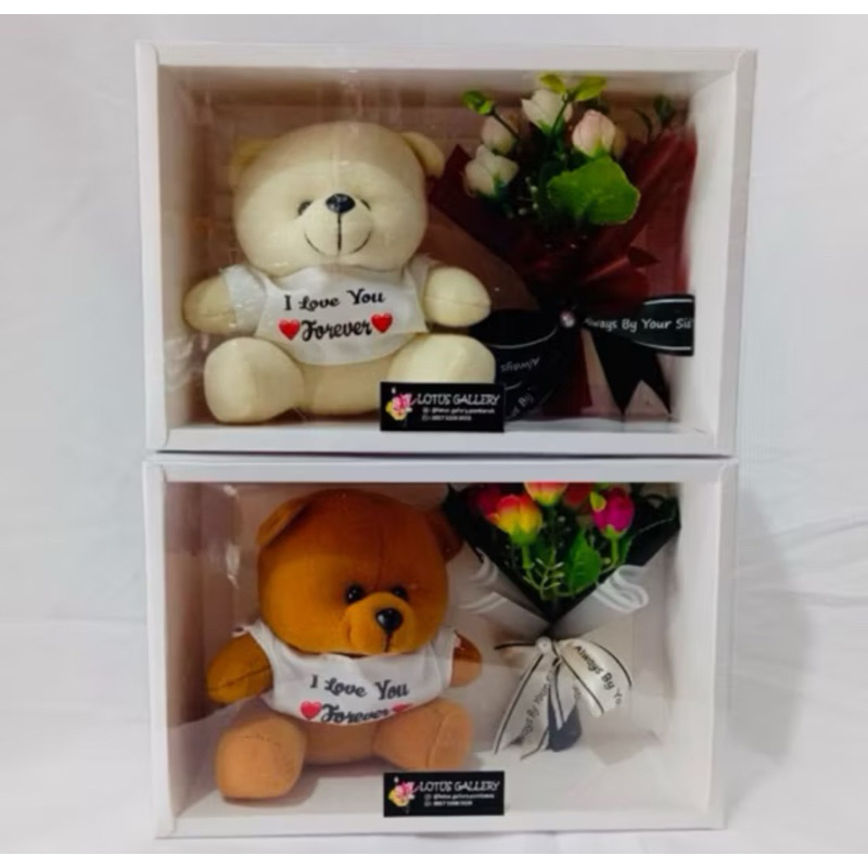 

EXCLUSIVE GIFT BOX BEAR & MINI BUKET PONTIANAK - KADO PONTIANAK