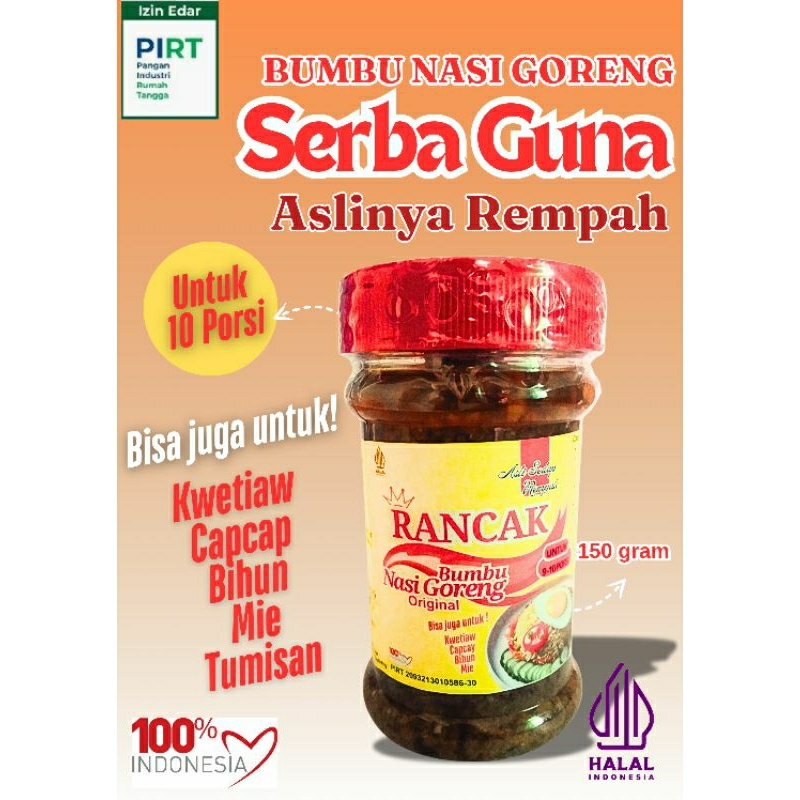 

Bumbu Nasi Goreng Serba guna praktis Cap RANCAK