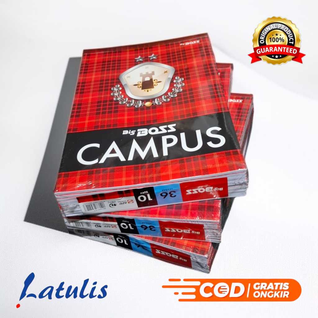 

(10pc) BUKU TULIS CAMPUS 36 LEMBAR / BUKU KAMPUS BOXY PANJANG UKURAN BIG BOSS