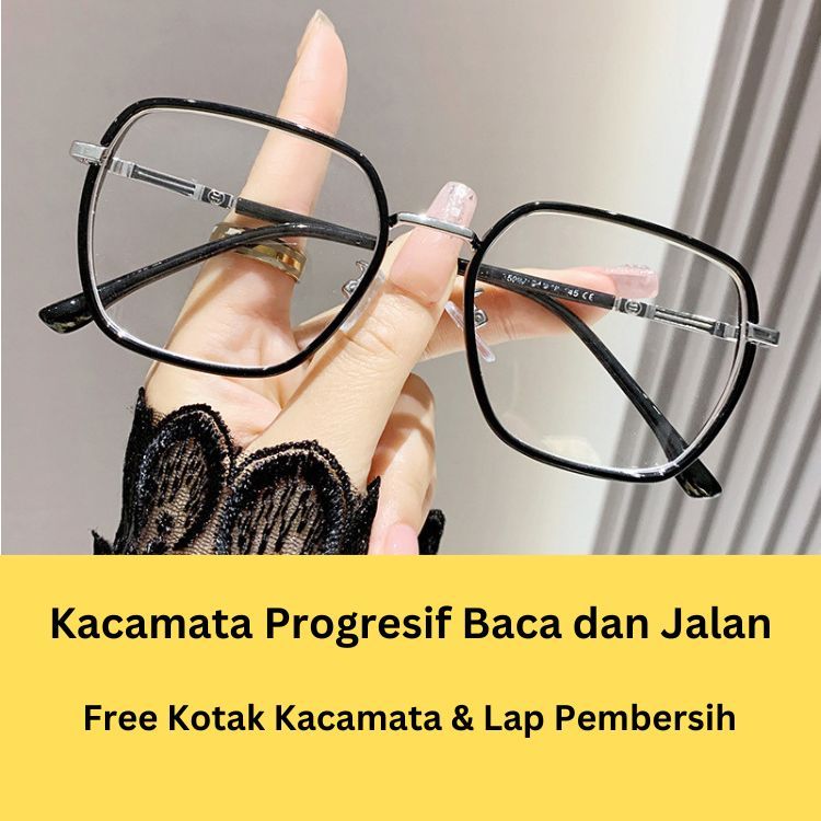 Kacamata Baca Progresif Baca Jalan Anti Radiasi Blueray Kacamata Dua Fungsi Optik Medan Kaca 099