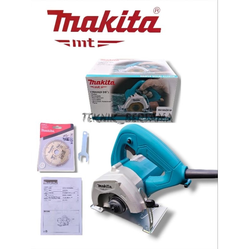 MAKITA M4100 ZX1B Marble Cutter 4" Inch /Mesin Potong Keramik Granit Ubin