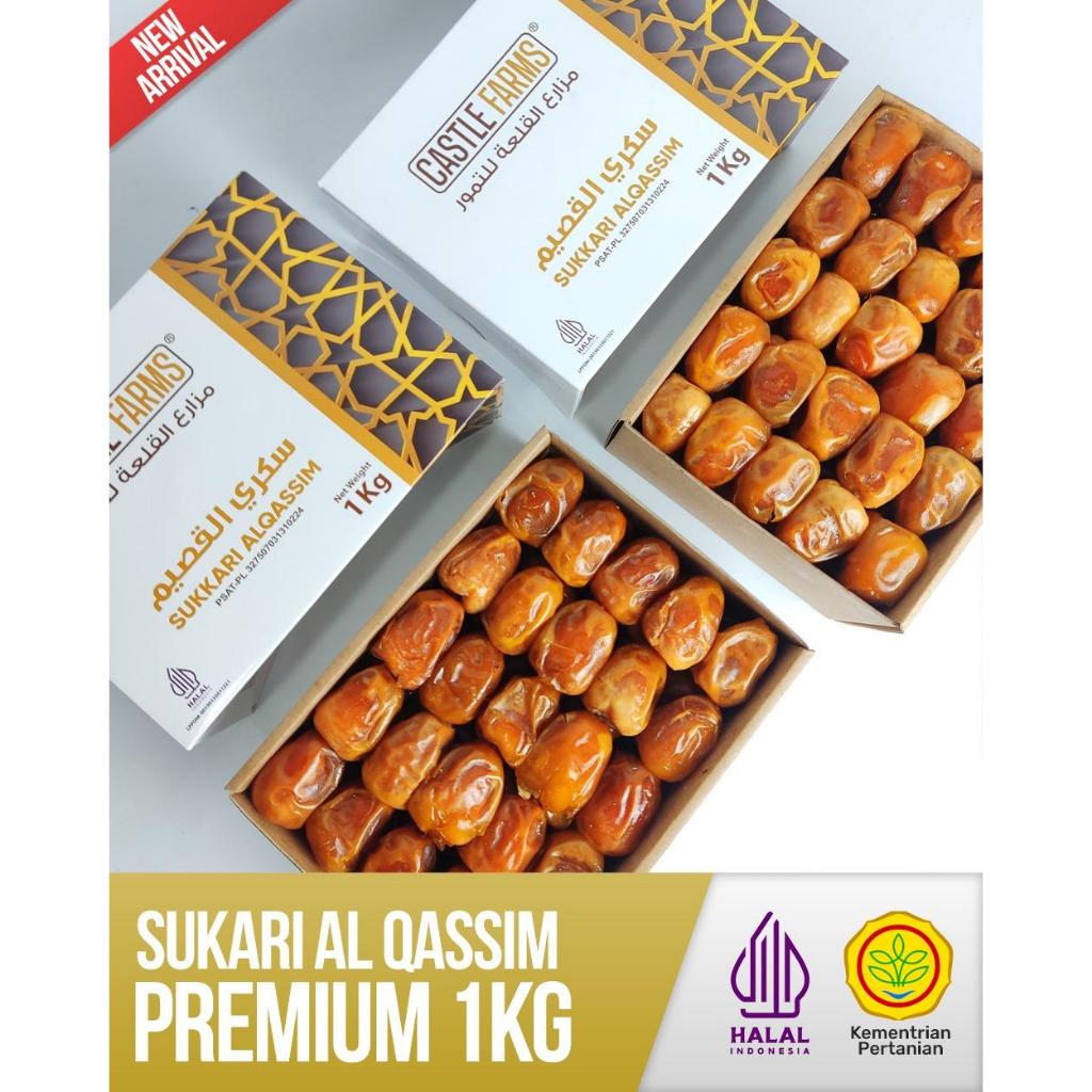 

Kurma Sukari Al Qassim Madinah Castle Farms Premium 1Kg Oleh Oleh Haji dan Umrah / Kurma Sukari