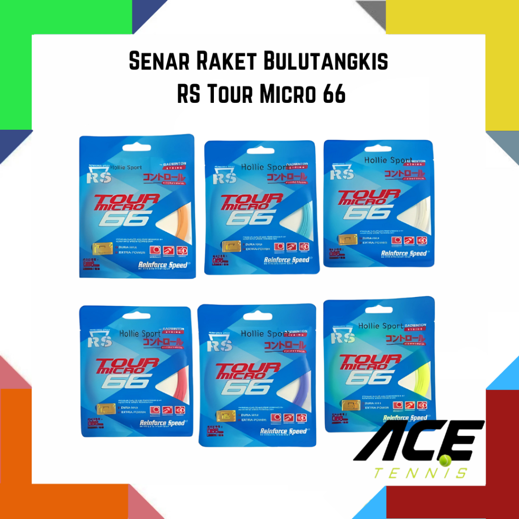 Senar Raket Badminton / Senar Raket Bulutangkis RS Tour Micro 66