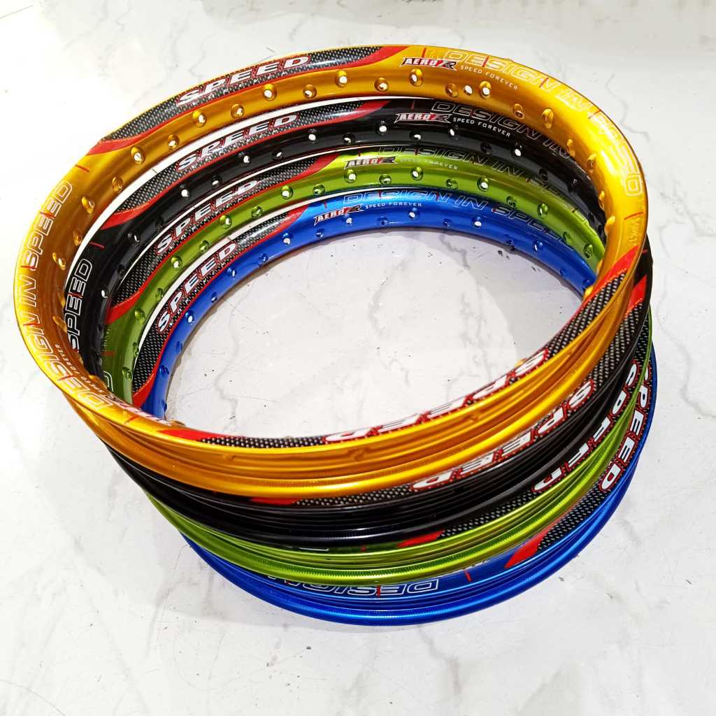 Velg Almini SPEED Aero / XTC sticker Carbon U Shape Setengah Lingkaran 140 160 x 17 / Rim Setengah L