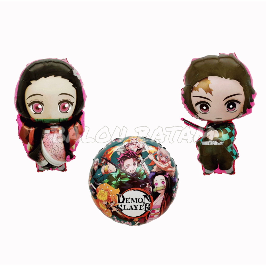 Balon Foil Jumbo Anime Demon Slayer / Kimetsu no Yaiba / Tanjiro Kamado / Nezuko