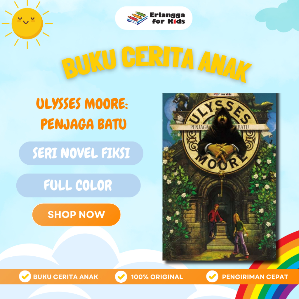 [Erlangga Official] Novel Petualangan Anak: Series Ulysses Moore ke 5: Penjaga Batu