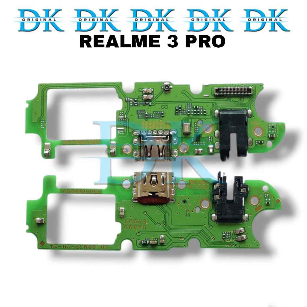 Konektor Charger Realme 3 Pro USB Papan Cas Mic Pcb Board Ori