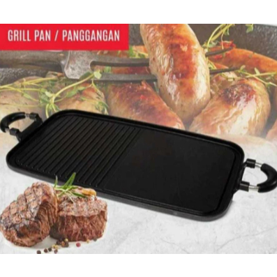 PEMANGGANG GRILL PAN Q2 8516 SGP 47X27/Multi Grill Pan | Teflon Panggangan Kompor Grill Pan Q2-8516 