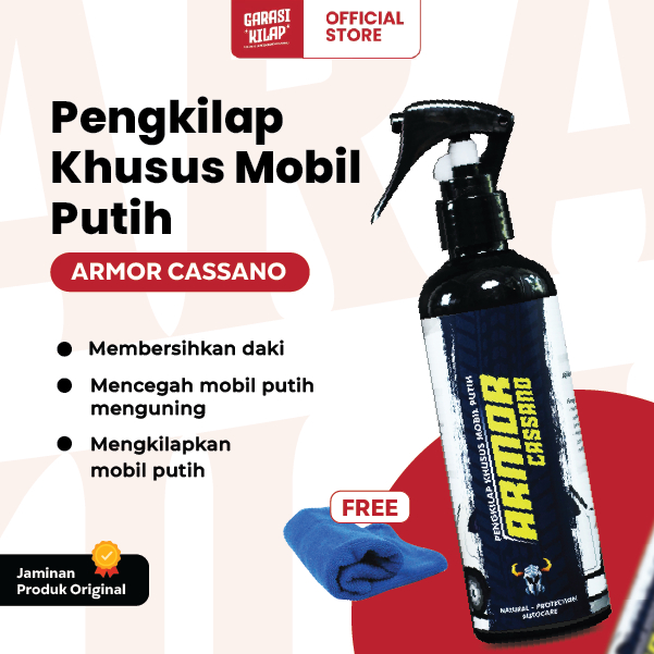 ARMOR CASSANO BY MOORMILES | PENGKILAP MOBIL PUTIH I PERAWATAN MOBIL PUTIH ORIGINAL, SPESIALIS WARNA