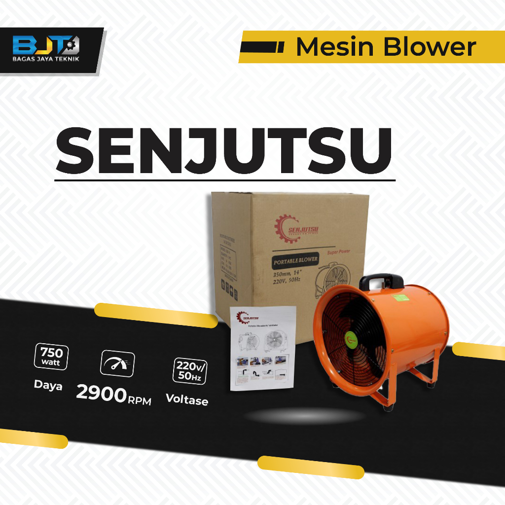 SENJUTSU Mesin Blower Ukuran 14inch Portable 750Watt