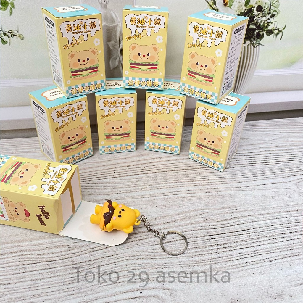 MISTERY BOX GANTUNGAN KUNCI BUTTER BEAR GK-1820 KOTAK MISTERI KEJUTAN BERUANG MURAH GROSIR COD