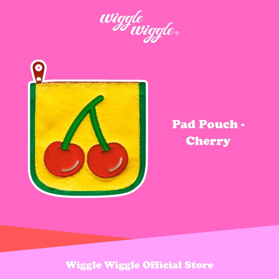 Wiggle Wiggle Pad Pouch - Cherry Kantong Kecil Dompet Uang Koin Lucu Korea