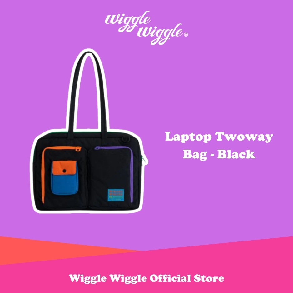 Wiggle Wiggle Laptop Twoway Bag - Black Tas Laptop