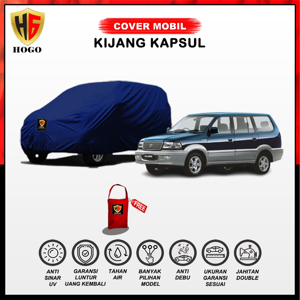 Hogo Body Cover Mobil Kijang Kapsul/Sarung Mobil Kijang/Kijang Krista/Kijang Lgx/Kijang Lsx/ Kijang 