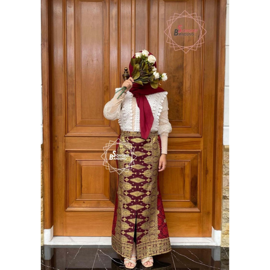 ROK SAJA MODEL DUYUNG MOTIF SONGKET PALEMBANG