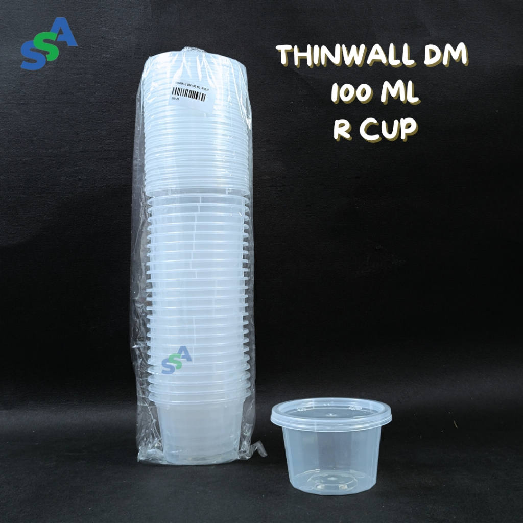 THINWALL DM 100 ML R CUP ISI 25 PCS / CUP PUDING