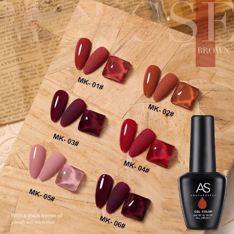 AS MK NAIL GEL POLISH SATUAN 15ML KUTEK GEL POLISH
