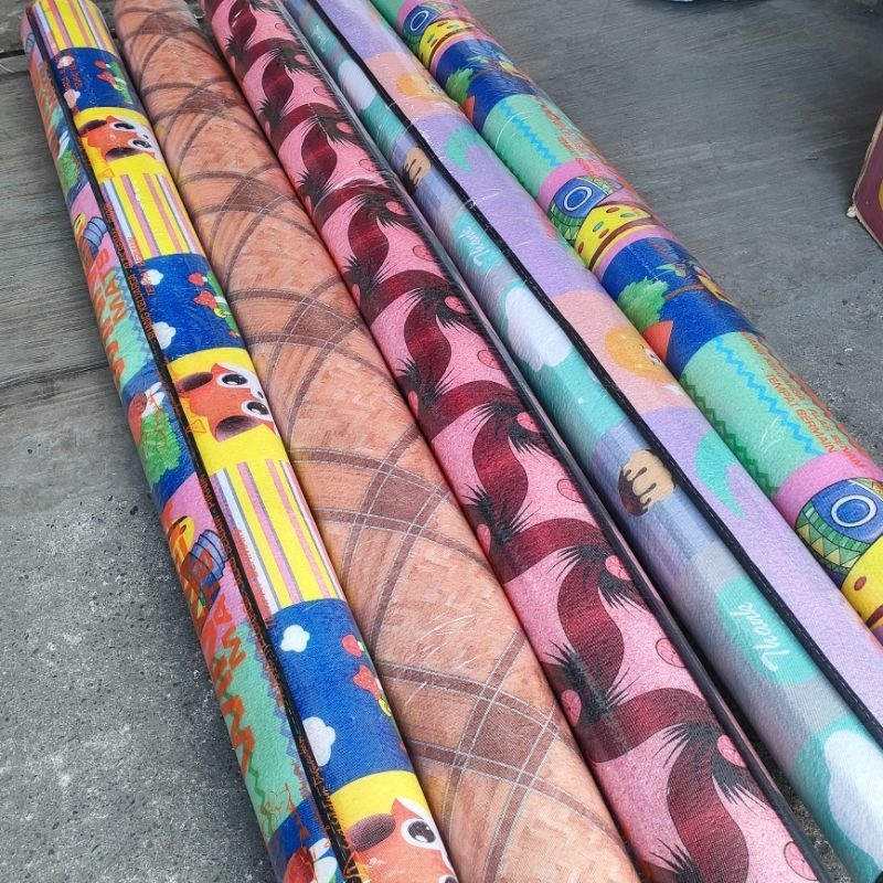 TIKAR SPON BUSA /TIKAR FOAM BUSA TEBAL 180x200cm 6mm KARPET BAYI TIMBAL BALIK LESEHAN TIKAR PIKNIK