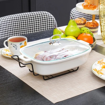 Appetite 28 Cm Casserole chafing dish / tempat prasmanan / pemanas wadah saji makanan Food Warmer