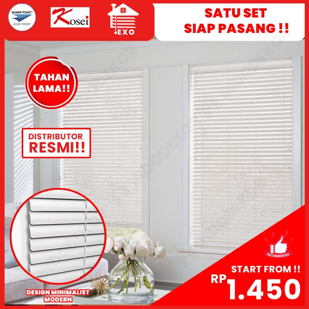Venetian Blind Sharp Point EXO  Kosei  - Tirai Aluminium Aesthetic - Horizontal Blind