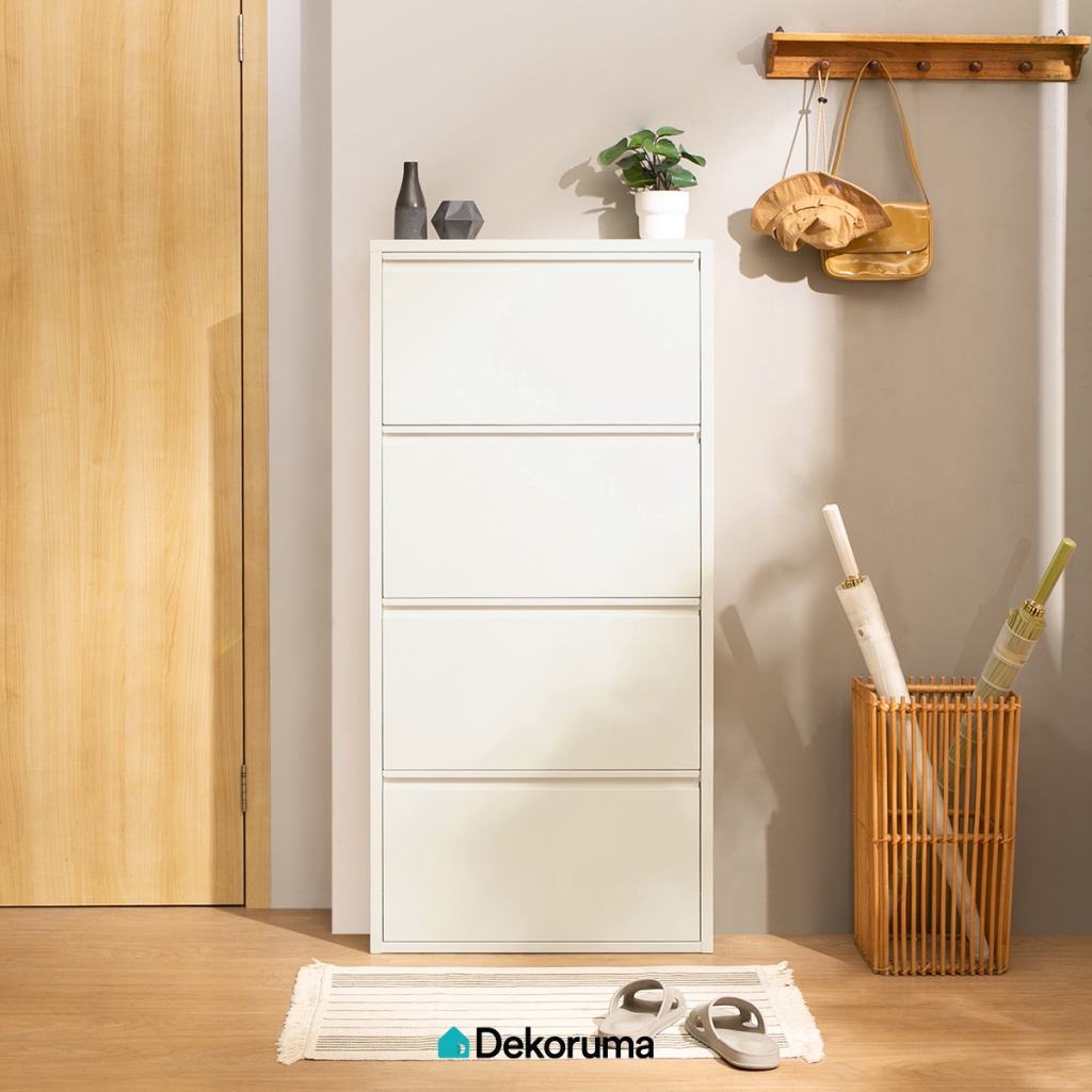 Dekoruma KAITO Rak Sepatu Minimalis 4 Tingkat