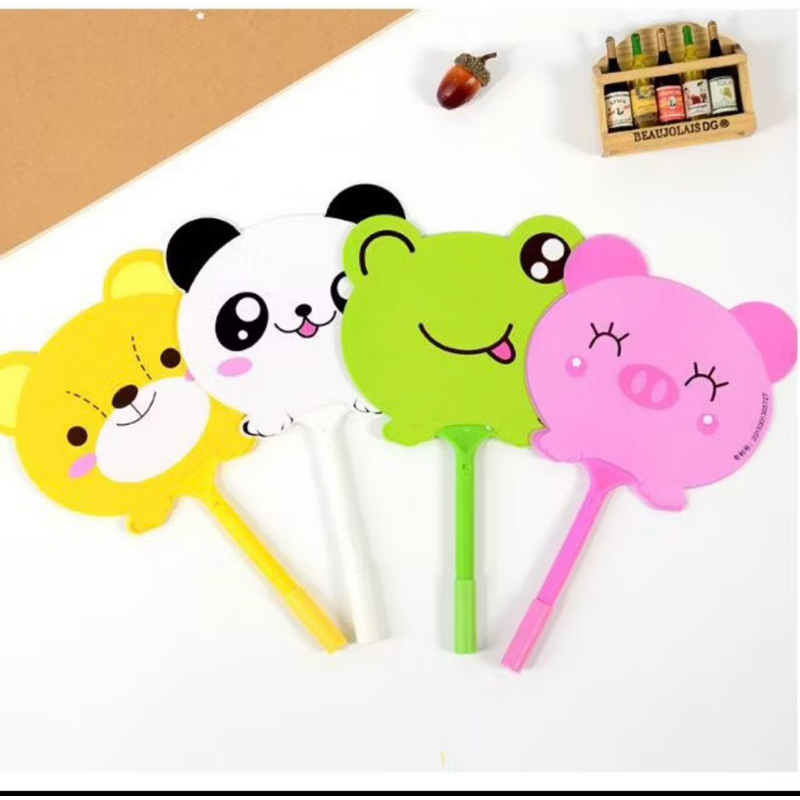 

Pena 2 IN 1 Pena Kipas Lucu Animal dan Buah Pulpen Kipas Karakter Kartun Cute
