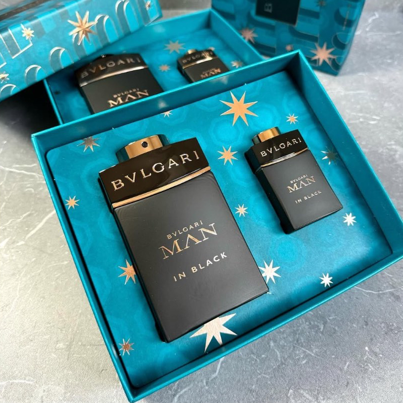 BVLGARI MAN IN BLACK EDP GIFT SET ORIGINAL