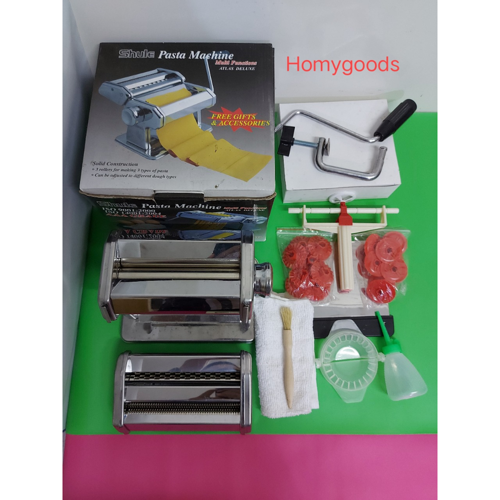 SHULE Deluxe Gilingan Mie Pasta Maker Atlas Ampia