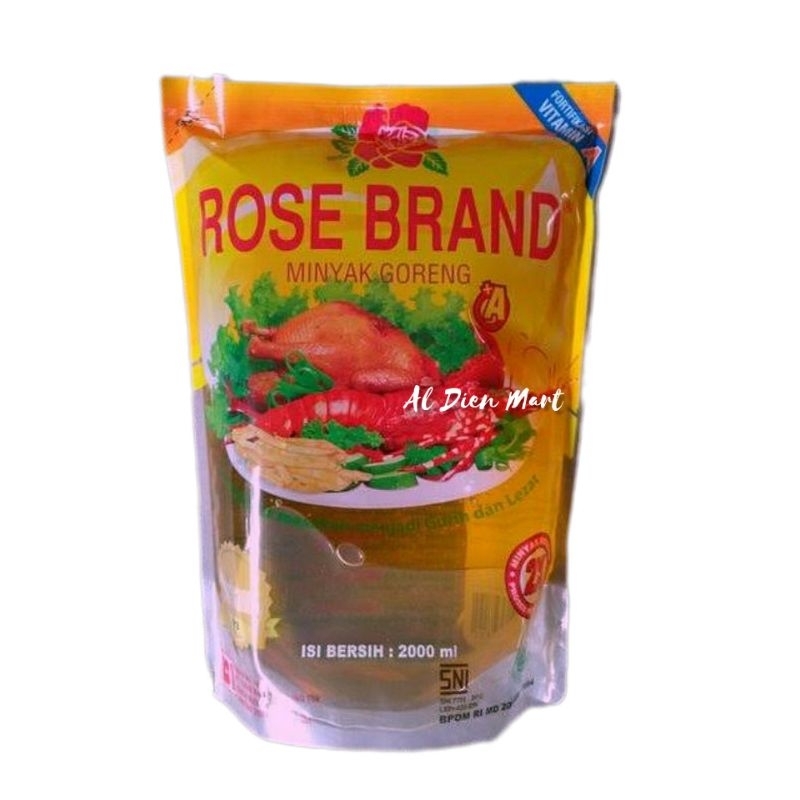 

Minyak Goreng Kelapa Sawit 2 Liter Rose Brand Reffil Bening Pouch