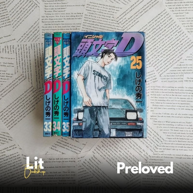 [PRELOVED] Komik Initial D cabutan (Bahasa Jepang)