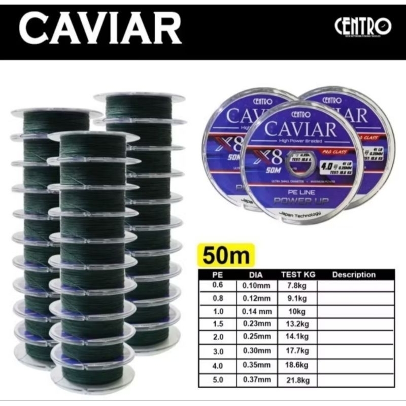 PE X8 CENTRO CAVIAR 50 M