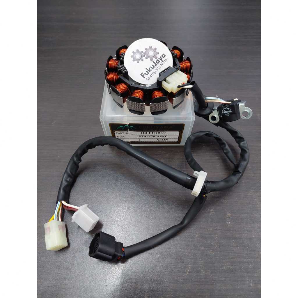 Fukuyama Stator Assy Comp 12 Spull Spul Spool + Pulser Yamaha Xeon (44D) - Fukujaya Sparepart Motor