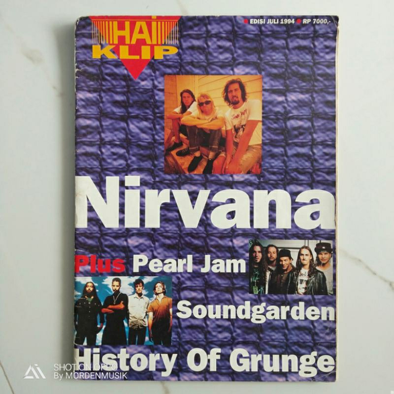 Majalah HAI Klip Nirvana History Of Grunge 1994