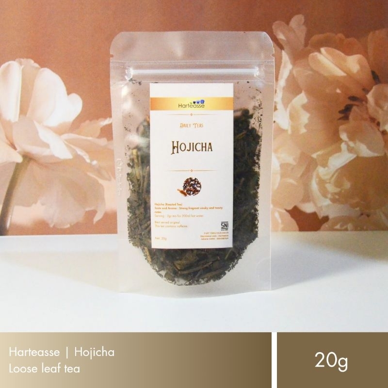 

Harteasse | Hojicha | Teh Hijau Panggang Kemasan Pouch | Loose Leaf | 20g