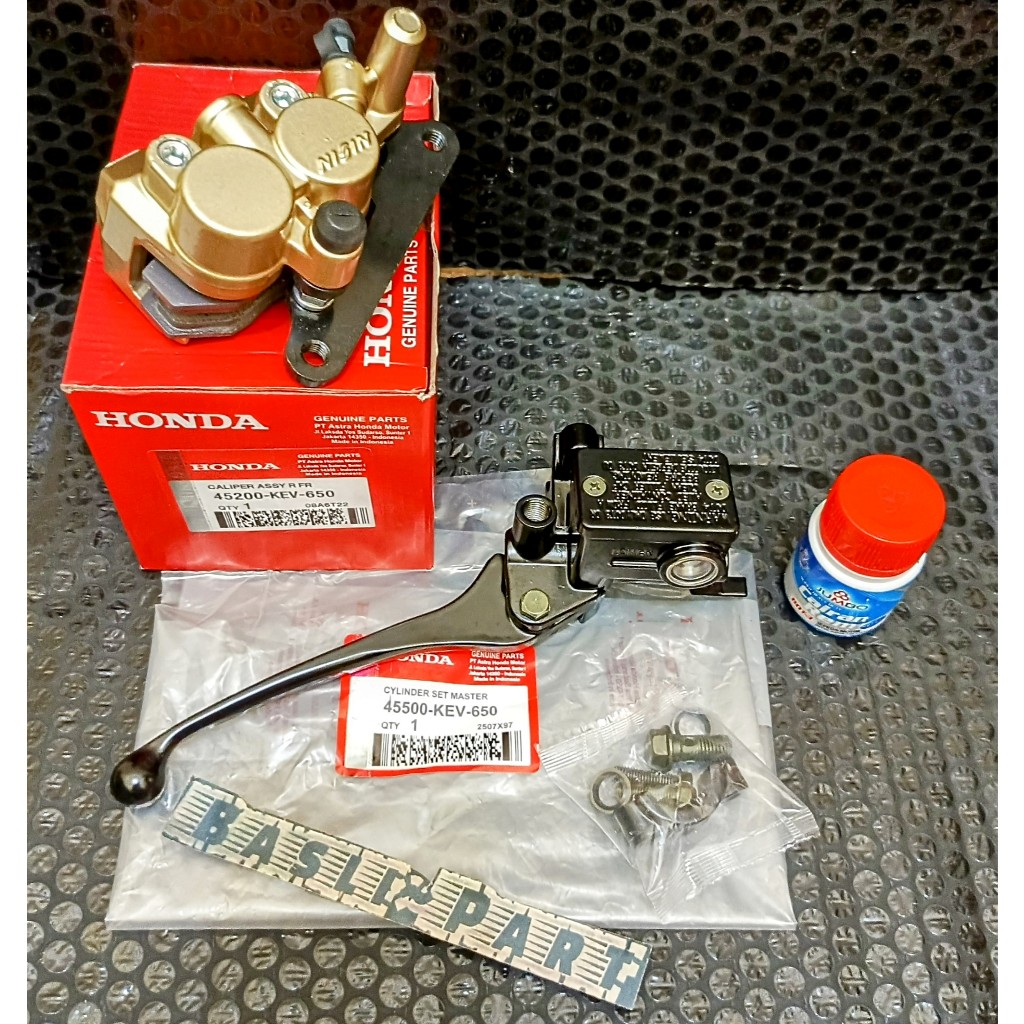 Paket 3 Item Kaliper Cakram Depan Set Master Rem Atas Assy Supra X Lama Supra X 125 Karisma Supra Fi